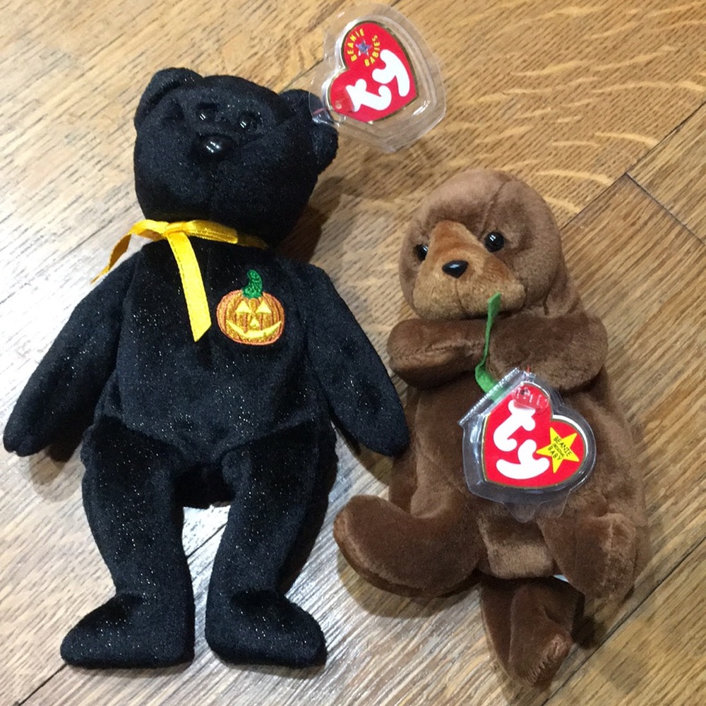 Seaweed and Haunt ty Beanie Babies